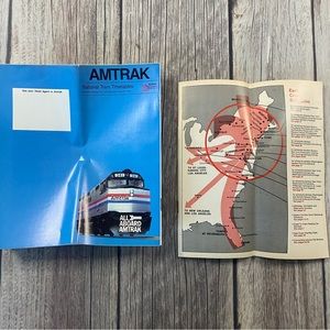 Lot Of 2 Amtrak National Train Timetables Booklet Brochure 1973 And 1983